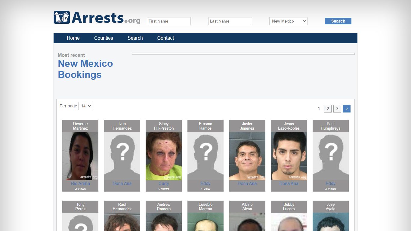 New Mexico Arrests and Inmate Search