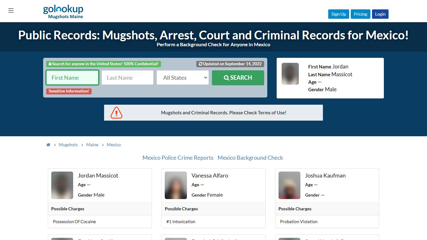 Mugshots Mexico, Arrest Records Mexico - GoLookUp